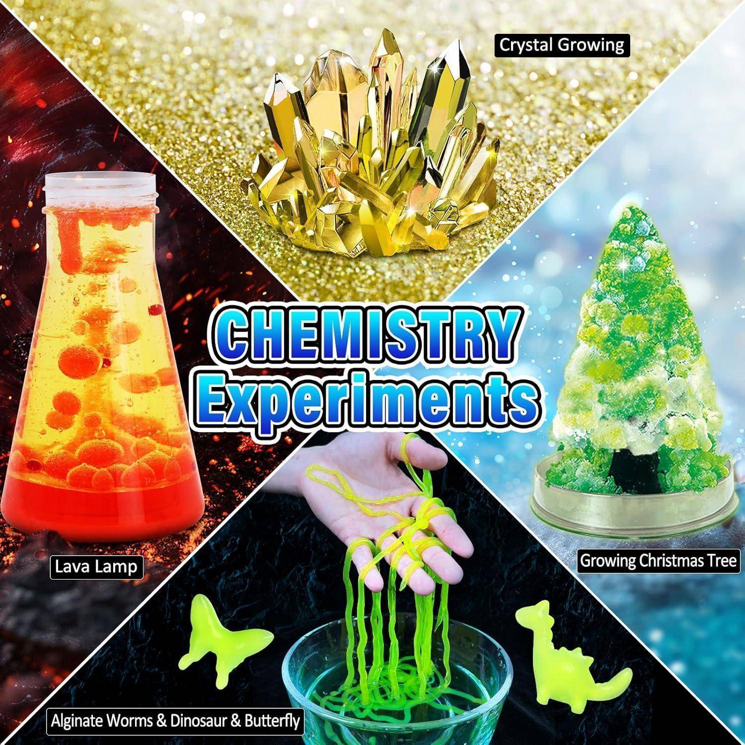 Adventskalender Experimente 2025 für Kinder Chemie Physik 24 Kristalle