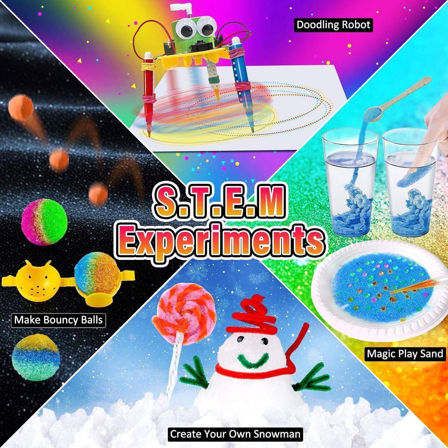 Adventskalender Experimente 2025 für Kinder Chemie Physik 24 Kristalle