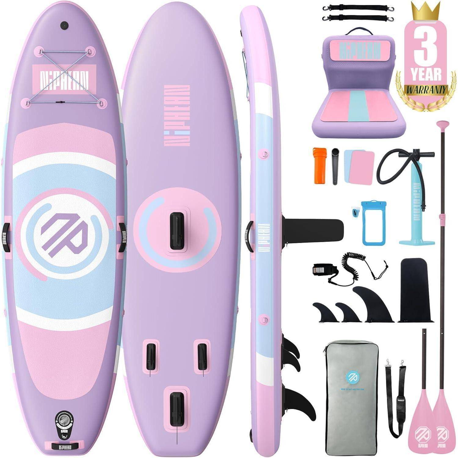 SUP Board 305cm Lavender Whispers mit Aufblasbarem Kajaksitz