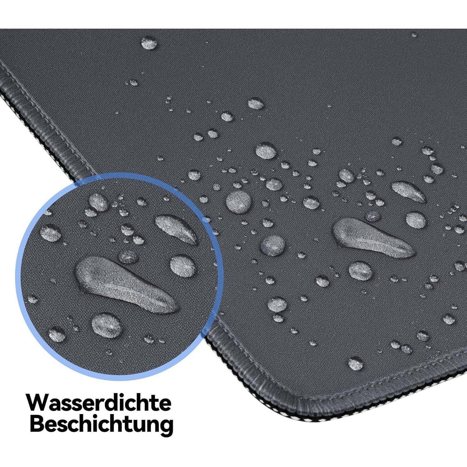 Mauspad 270x210mm Gaming rutschfest Gummiunterseite Grau 3 PACK