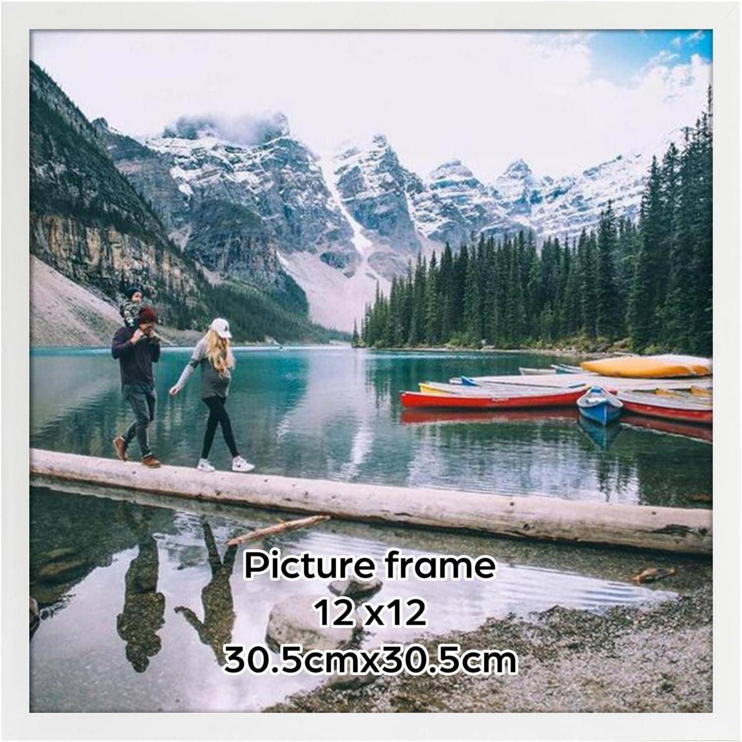 Bilderrahmen Fotorahmen Wandaufsteller Tischaufsteller 30x30cm Weiß