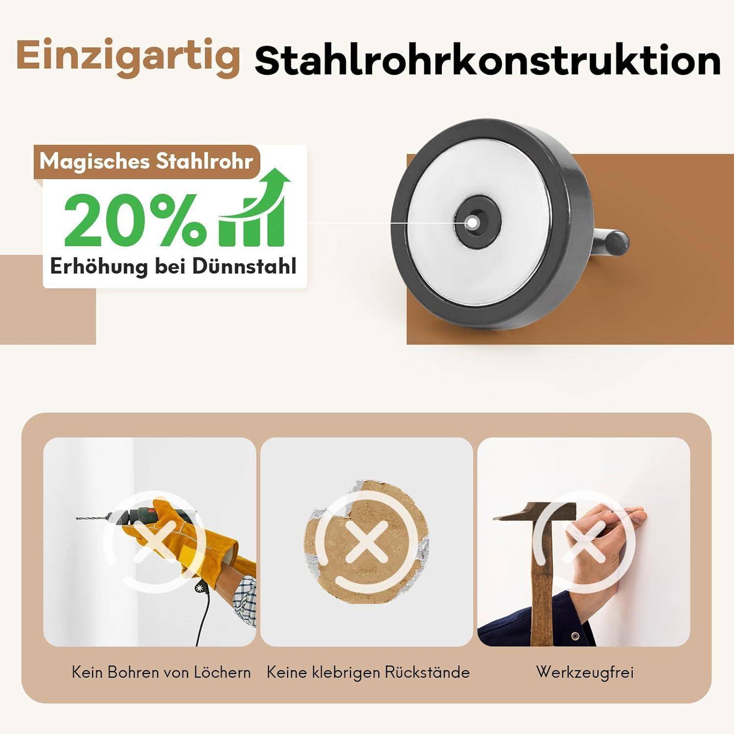 Magnet Haken Neodym Stark Spind 30kg Magnethaken Pistole Schwarz