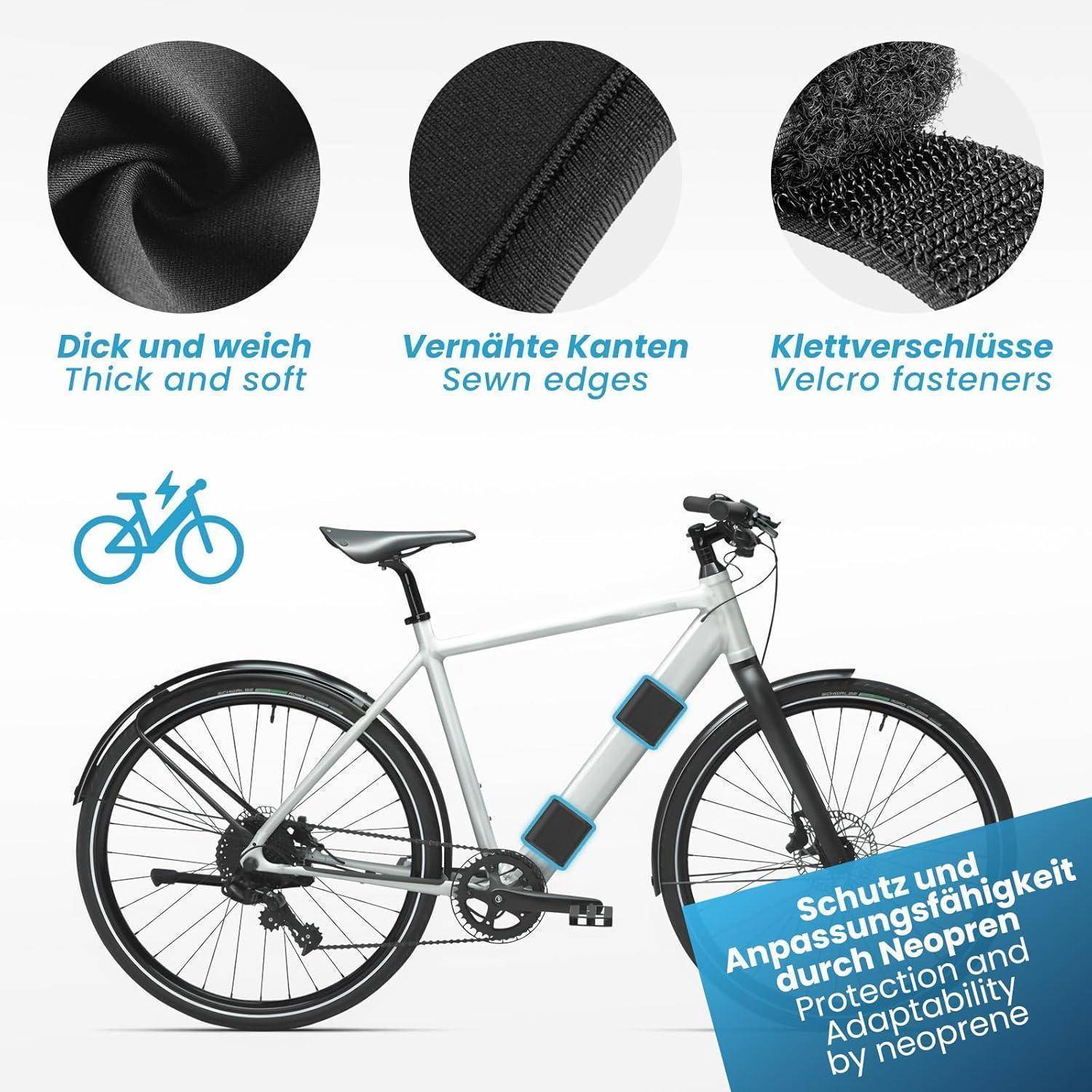 Ebike Rahmenschutz 2er Set Transport Schutz für Thule Fahrradträger