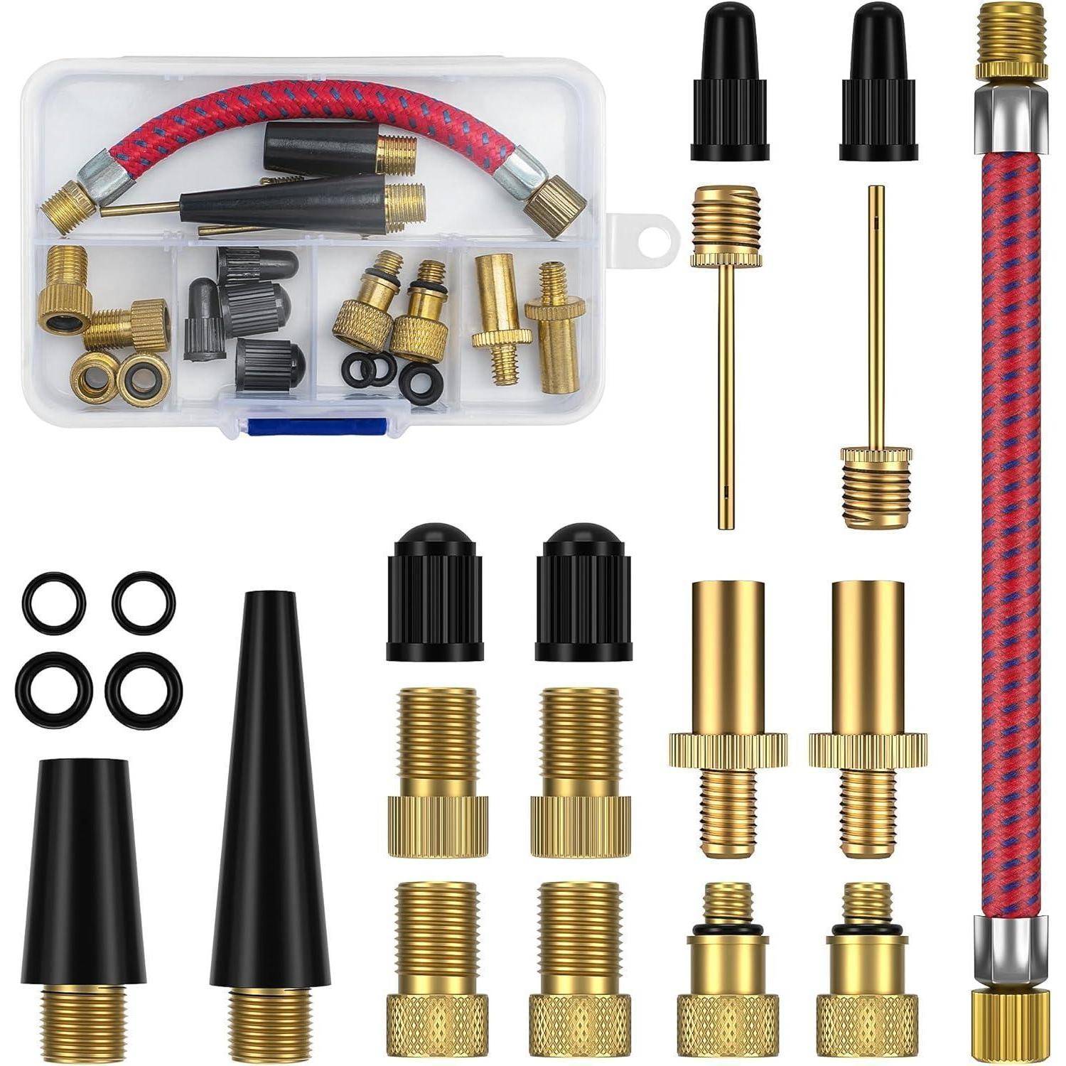 Fahrradventil Adapter Set Französisches Ventil Adapter Bike Auto