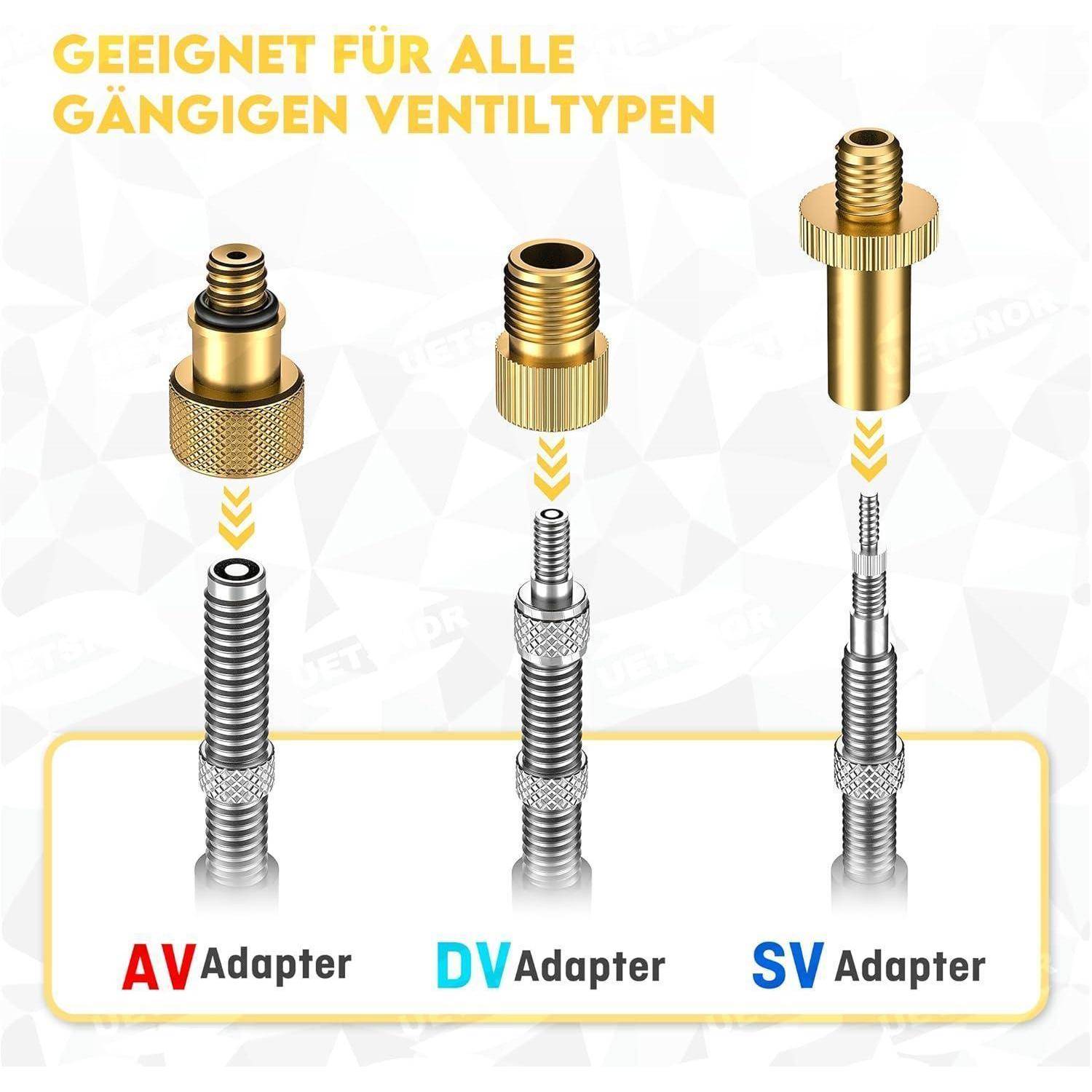 Fahrradventil Adapter Set Französisches Ventil Adapter Bike Auto