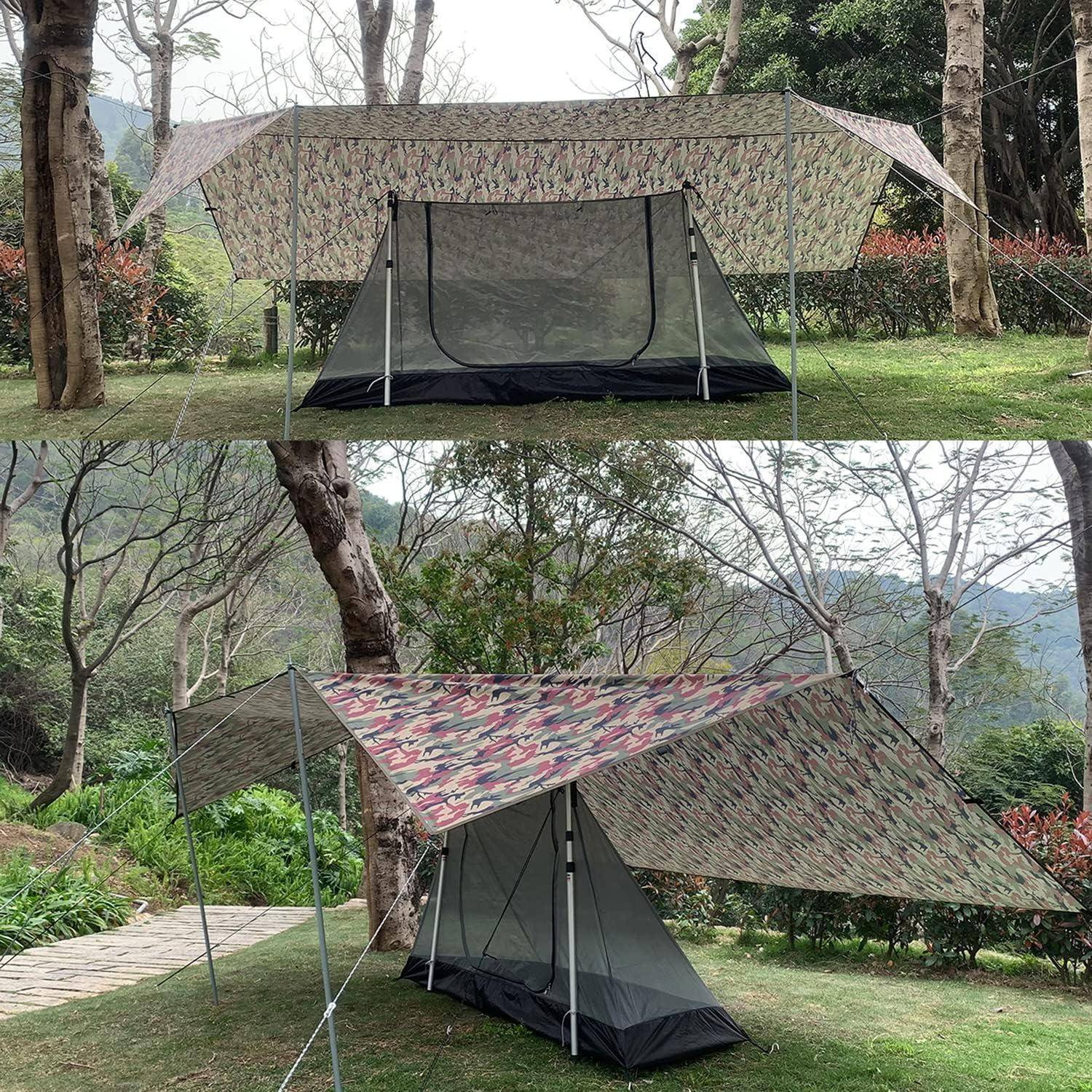 Ultraleicht 3x4 Tarp Zeltplane Wasserdicht Sonnensegel für Outdoor