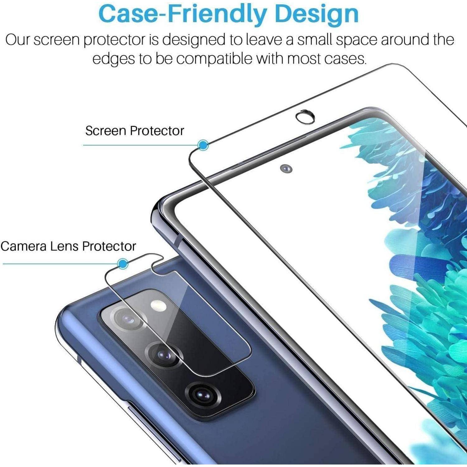 Schutzfolie Samsung Galaxy S20 FE Panzerglas 6er Set 9H Härte HD Klar
