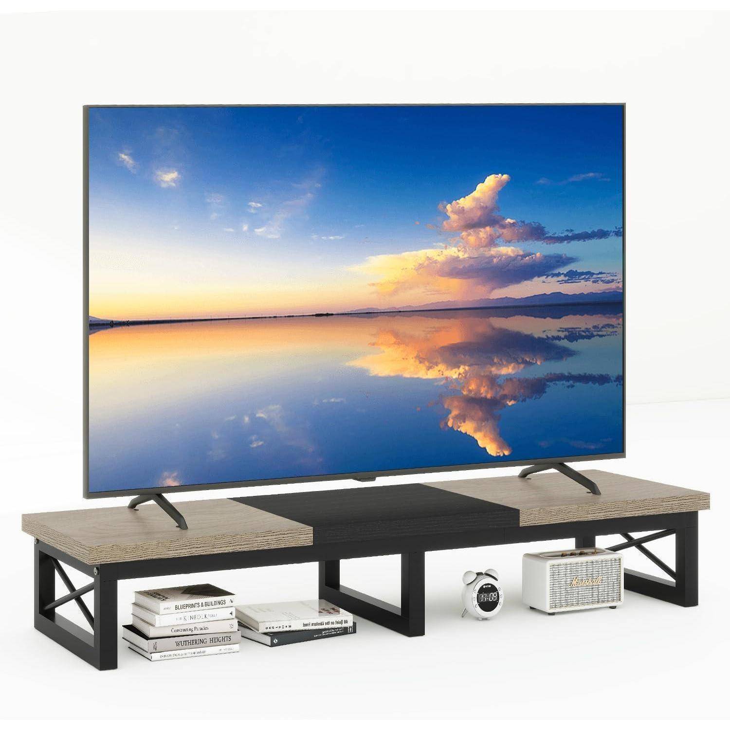 TV-Schrank Tisch 114 cm Lagerung TV-Ständer bis 60 Zoll Wohnzimmer