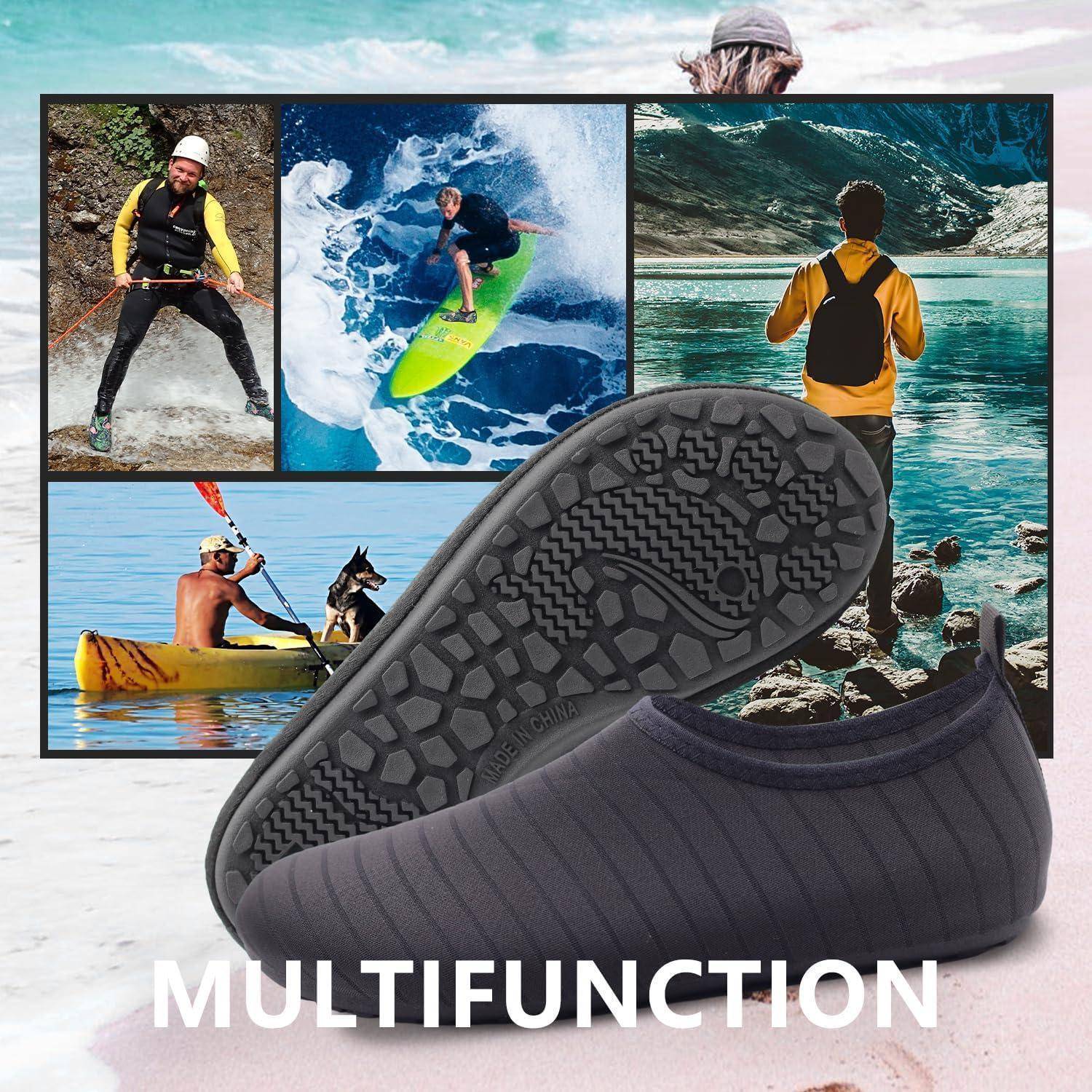 Wasserschuhe Badeschuhe Aquaschuhe Strandschuhe 44 45 EU 18 Schwarz1