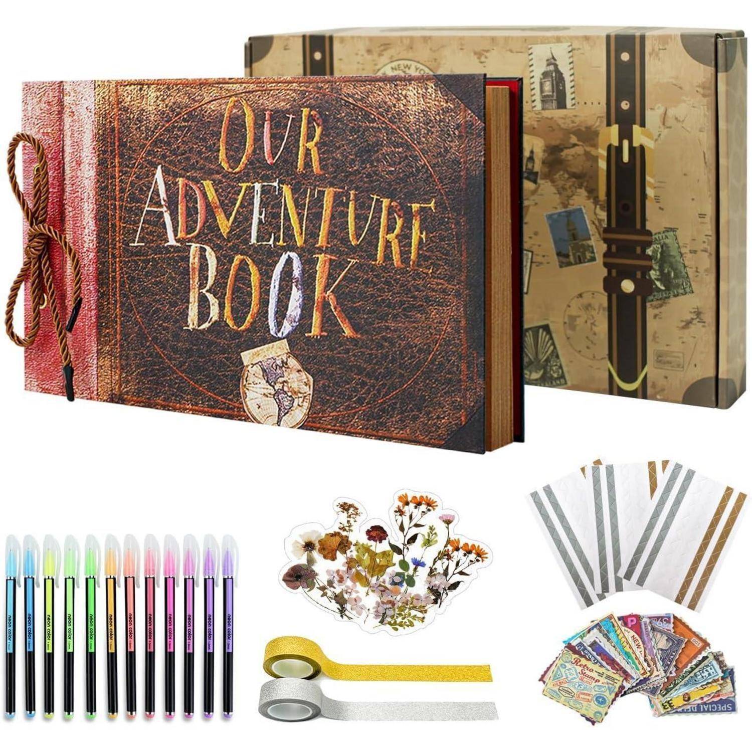 Fotoalbum Scrapbook Fotobuch Selbstgestalten 40 Seiten Geschenkbox-Set
