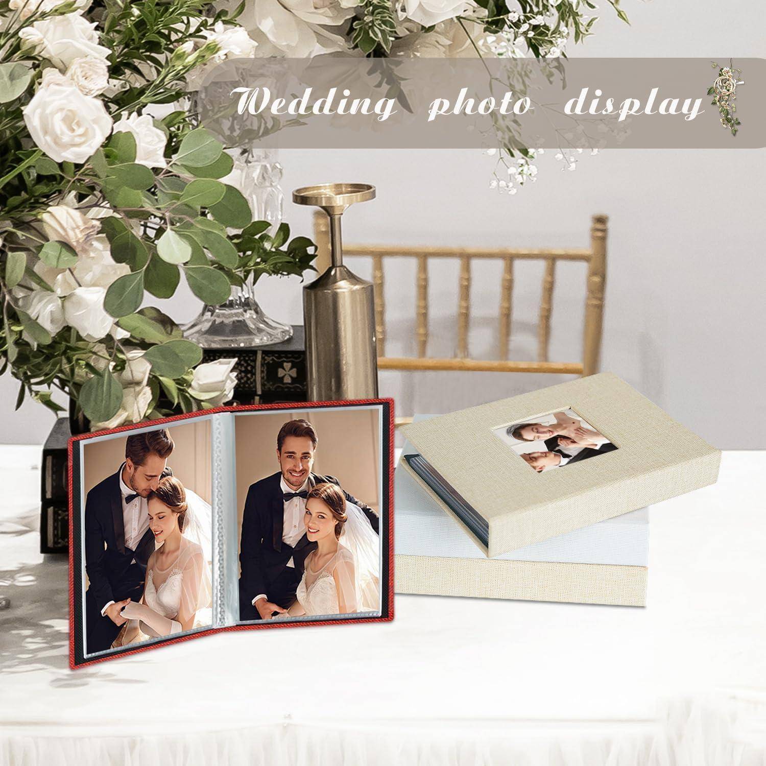 Fotoalbum Einsteckalbum 10x15cm 50 Taschen 52 Pockets 2 Packs Rot