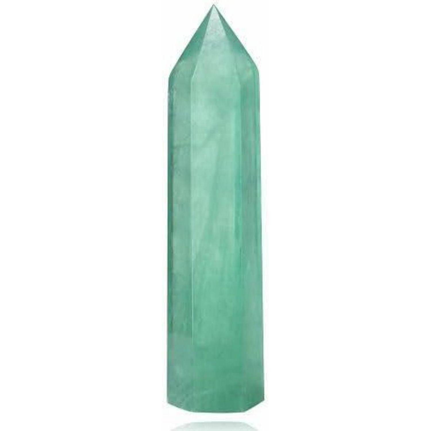Fluorit Turm grüner Kristall 9-10cm Einspitzige Grüner Fluorit