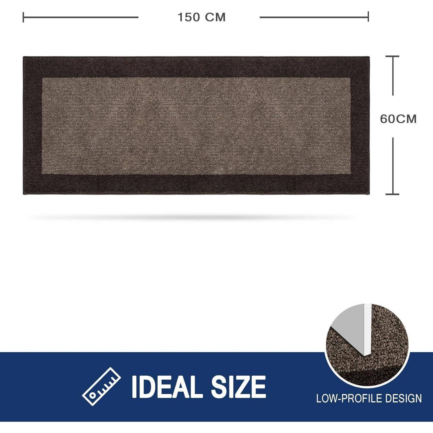 Schmutzfangmatte Läufer Fußmatte 60 x 150 cm (Rechteckig) Braun