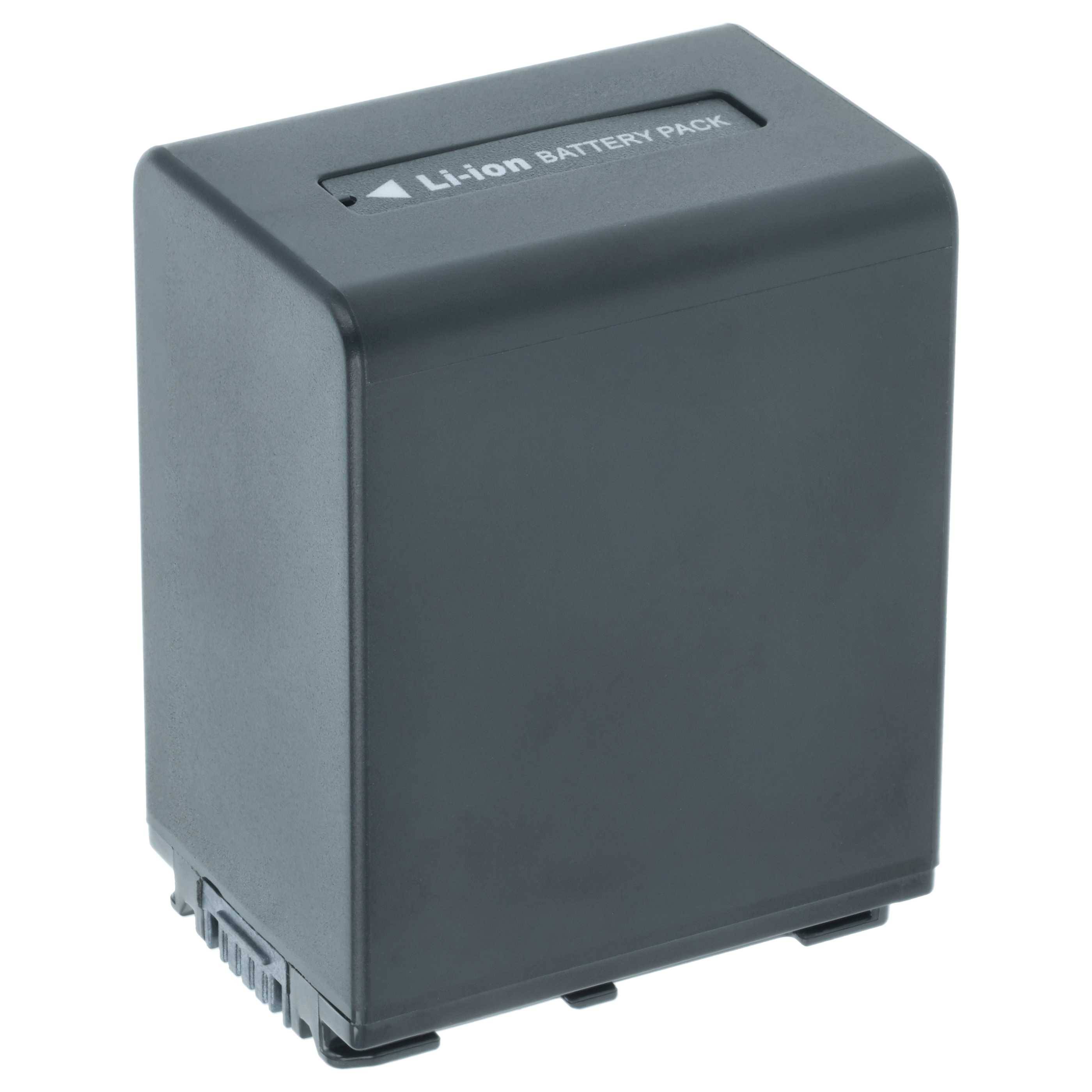 Ein rechteckiger schwarzer Lithium-Ionen-Akkupack mit dem Text 