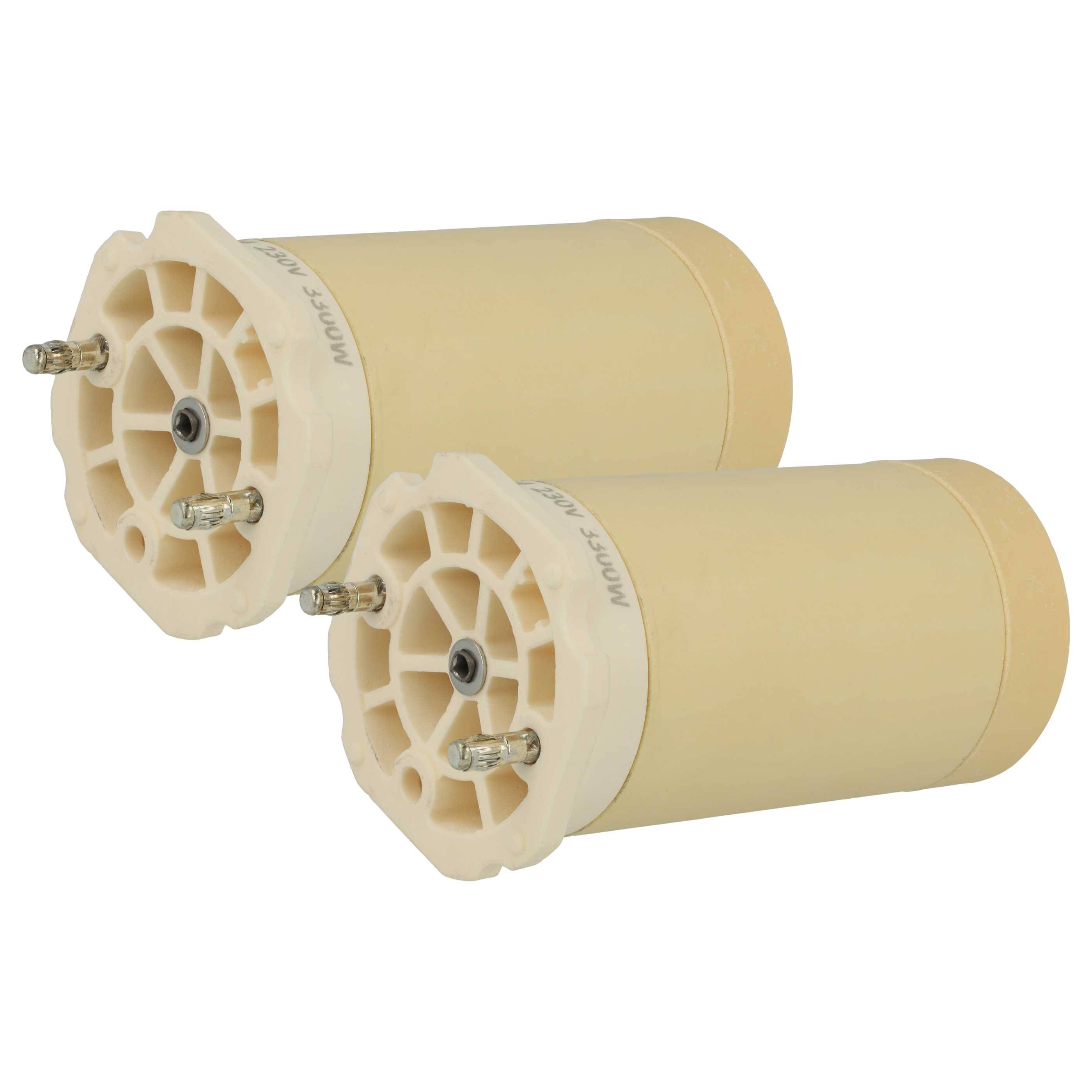 vhbw 2x Heizelement kompatibel mit Leister Weldplast 600, Mistral 6 System Heißluftschweißpistole - 3300 W, Keramik Heizkern, 4,4 x 8,6 cm