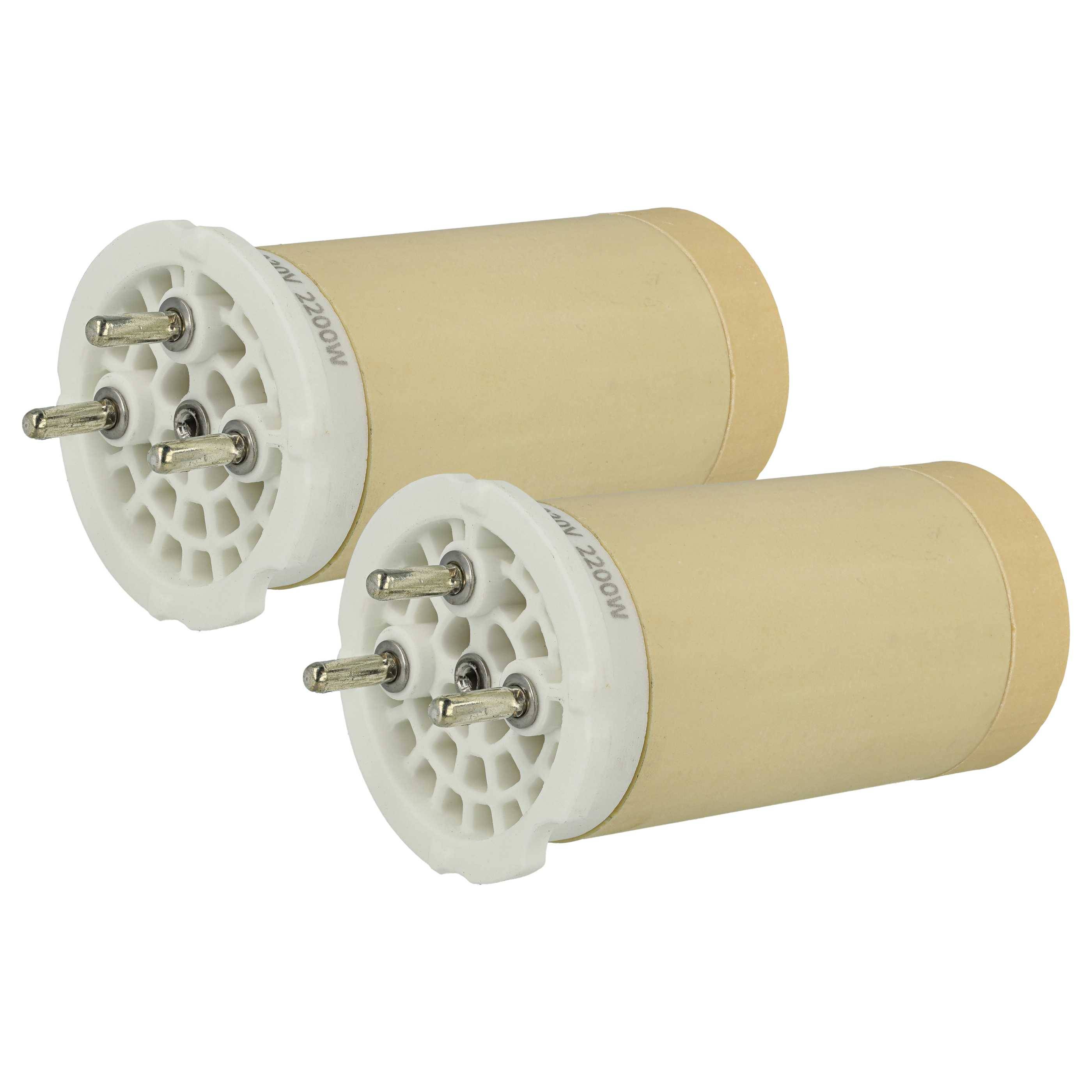 vhbw 2x Heizelement kompatibel mit Leister ELECTRON ST Heißluftschweißpistole - 2200 W, Keramik Heizkern, 4,45 x 9,15 cm