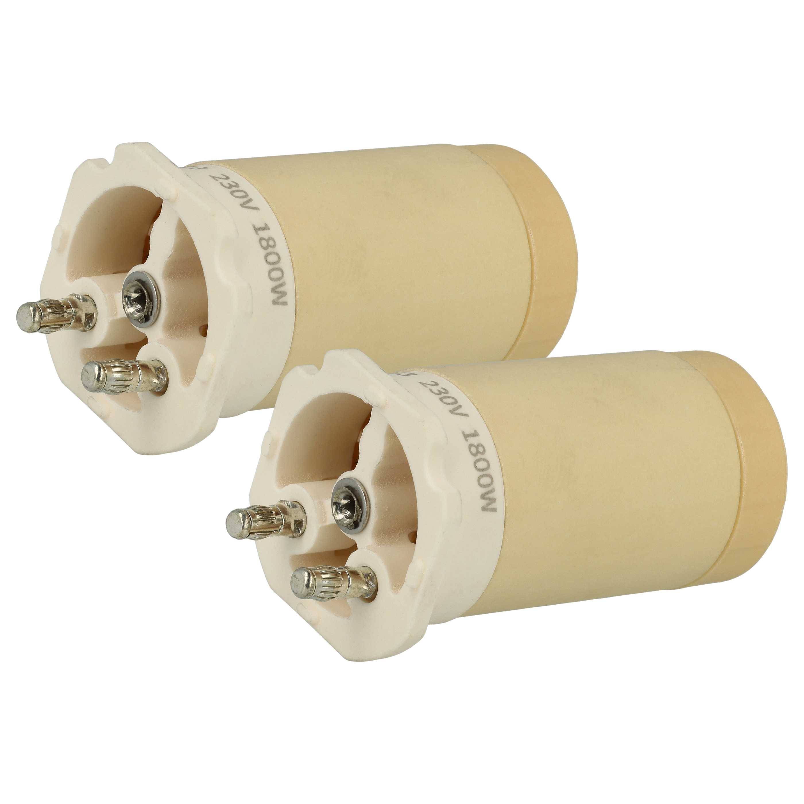 vhbw 2x Heizelement Ersatz für Leister 115.513 für Heißluftschweißpistole - 1800 W, Keramik Heizkern, 3,15 x 6,3 cm