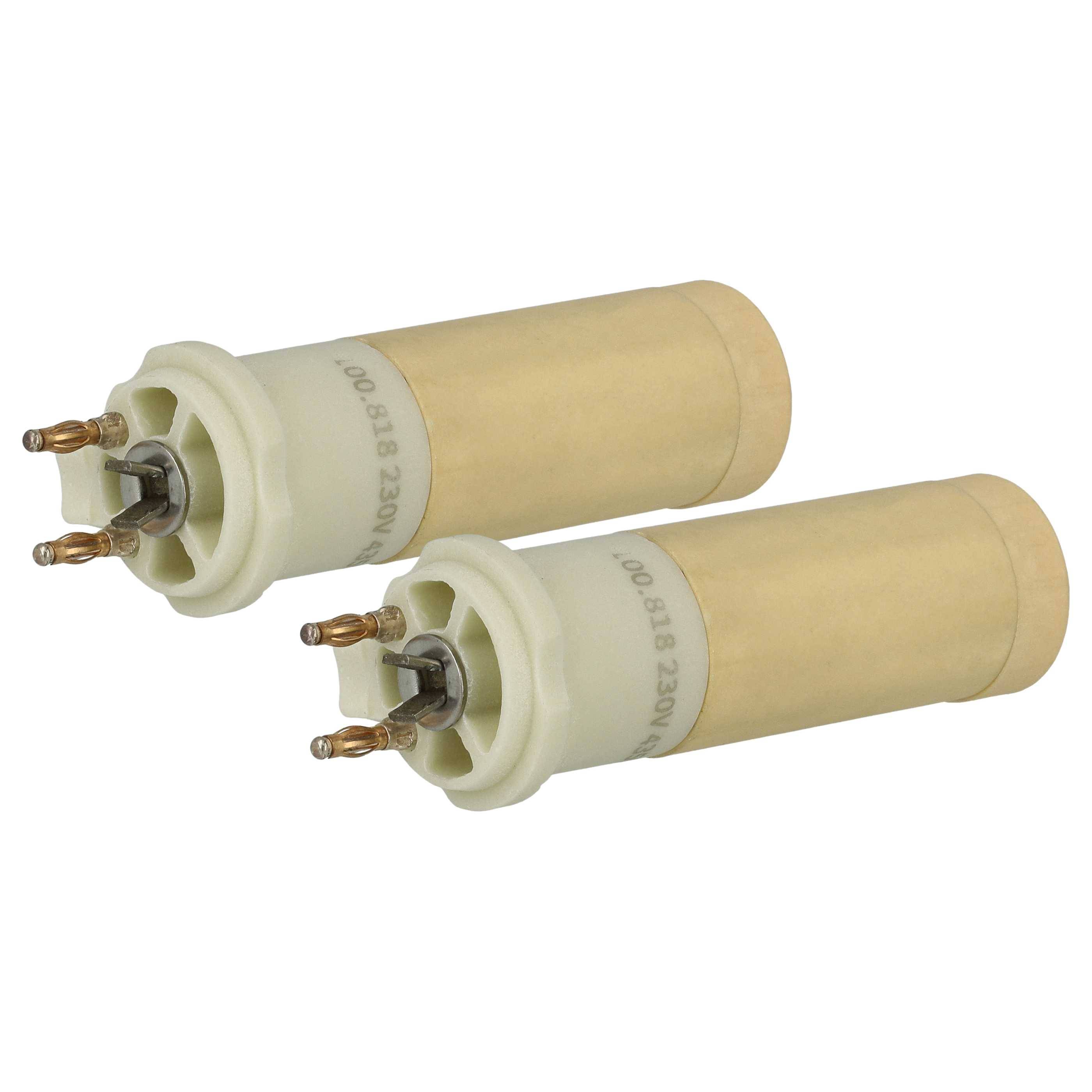 vhbw 2x Heizelement Ersatz für Leister 100.818 für Heißluftschweißpistole - 435 W, Keramik Heizkern, 1,6 x 6 cm
