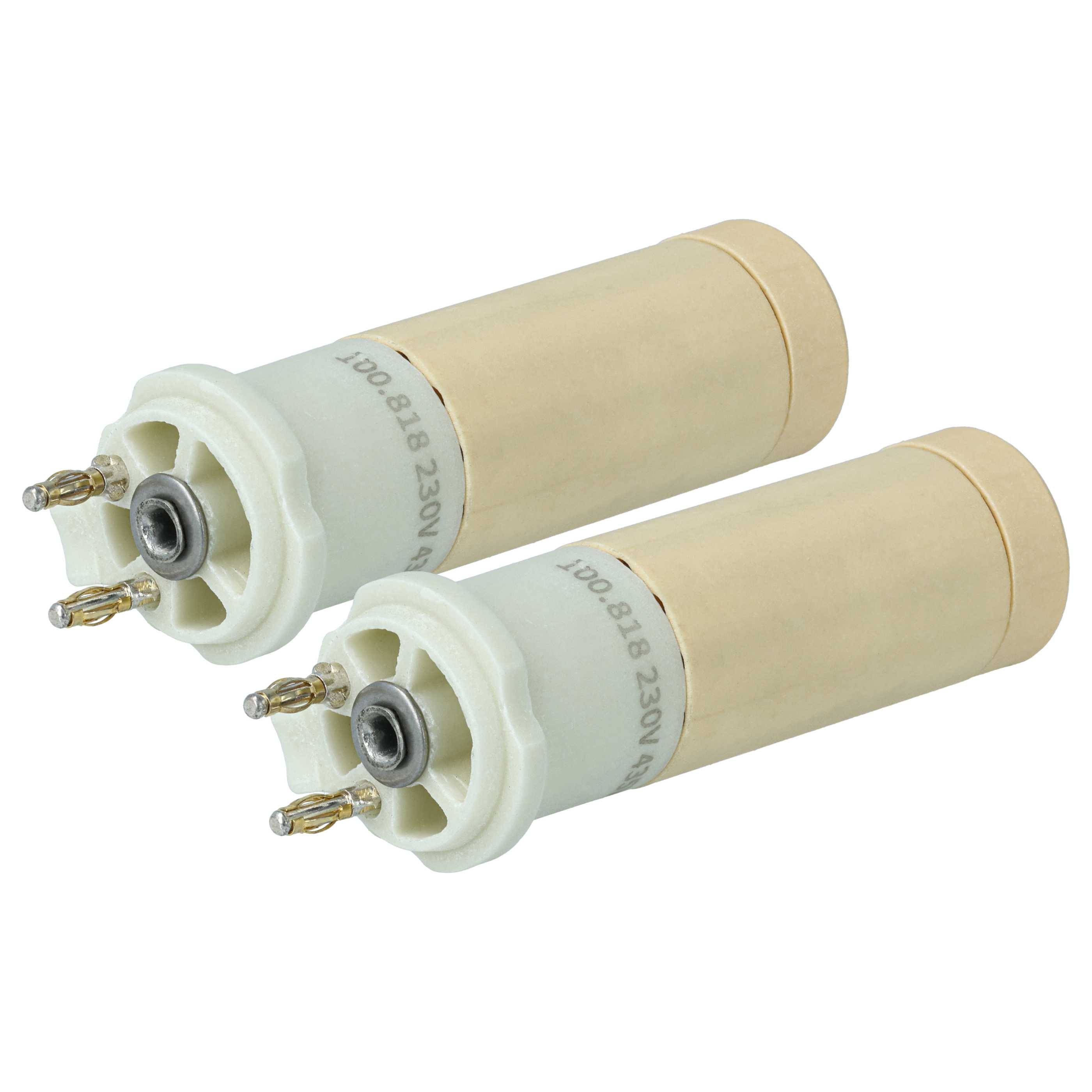 vhbw 2x Heizelement Ersatz für Leister 100.818 für Heißluftschweißpistole - 435 W, Keramik Heizkern, 1,6 x 6 cm