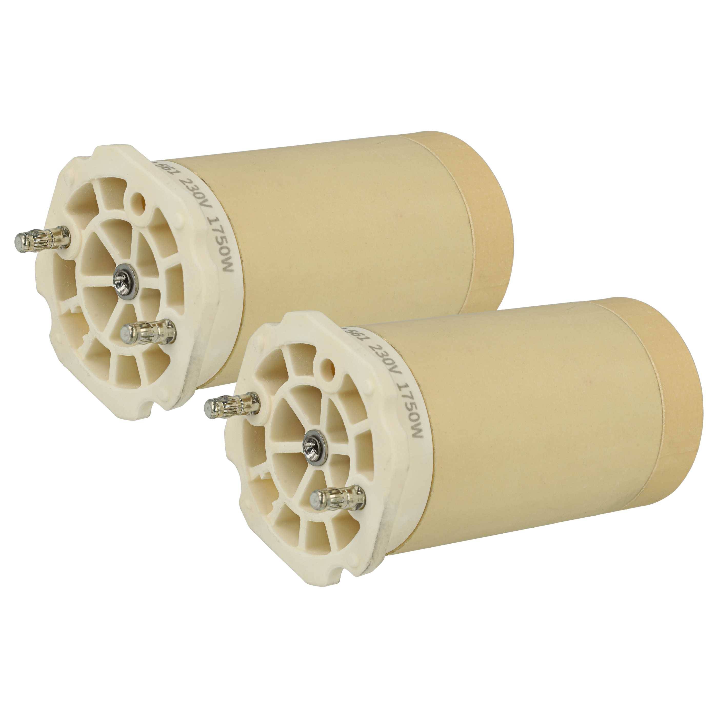 vhbw 2x Heizelement Ersatz für Leister 123.561 für Heißluftschweißpistole - 1750 W, Keramik Heizkern, 4,45 x 8,6 cm