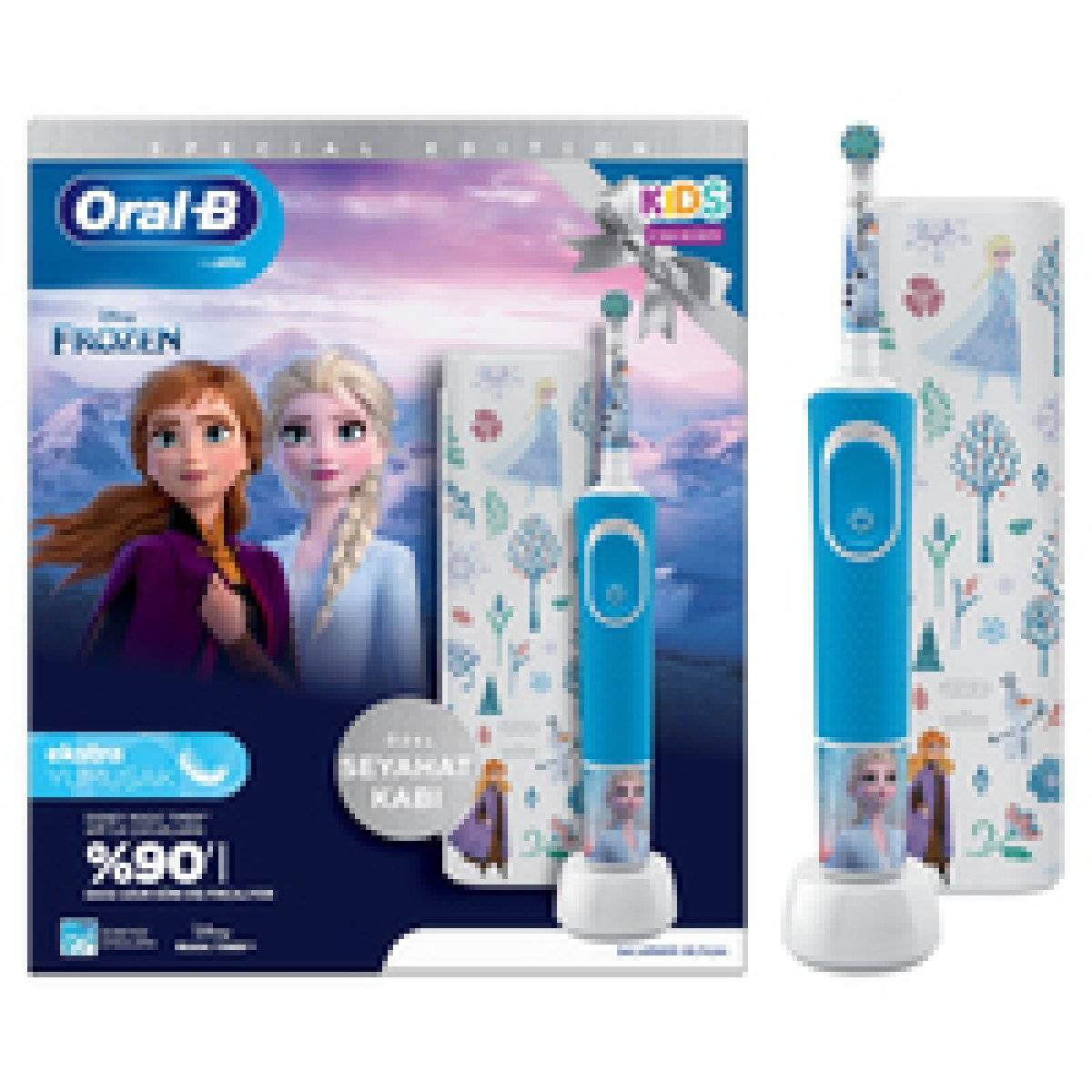 Oral-B Pro Kids Frozen elektrische Zahnbürste blau/lila