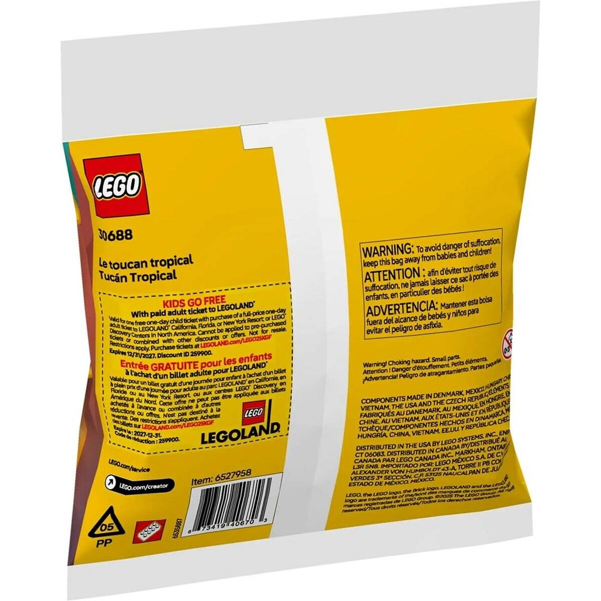 30688 Lego Poly Bags Tropischer Tukan (Creator)
