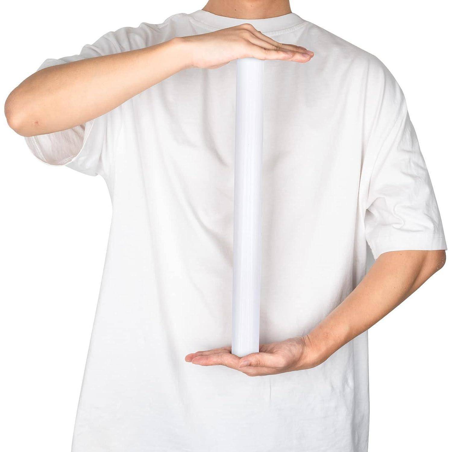 Weißes Metallic Geschenkpapier Mini-Rolle 43 cm x 10 m - Ideal für
