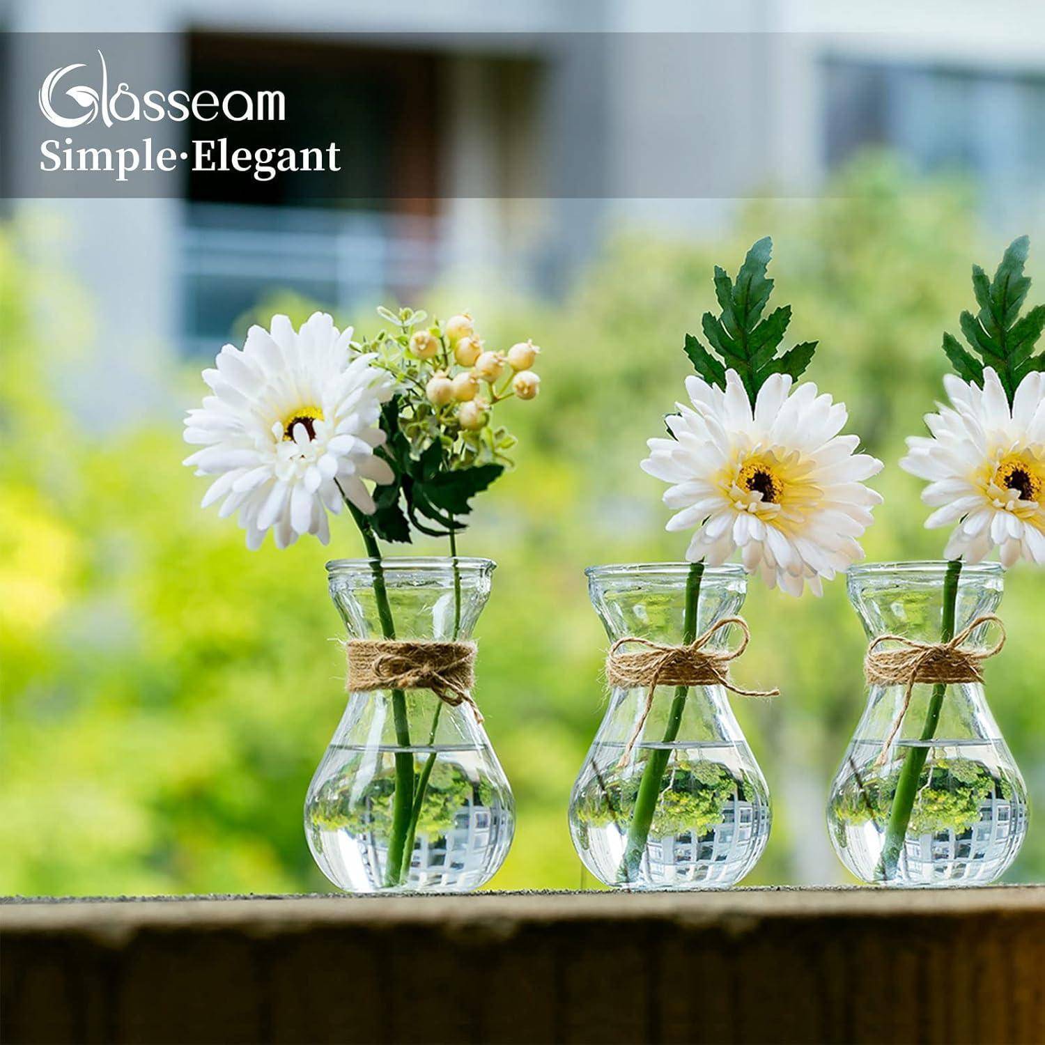 Glasvase Blumenarrangements Schnurseil 3 Stück Set Hochzeit Zuhause