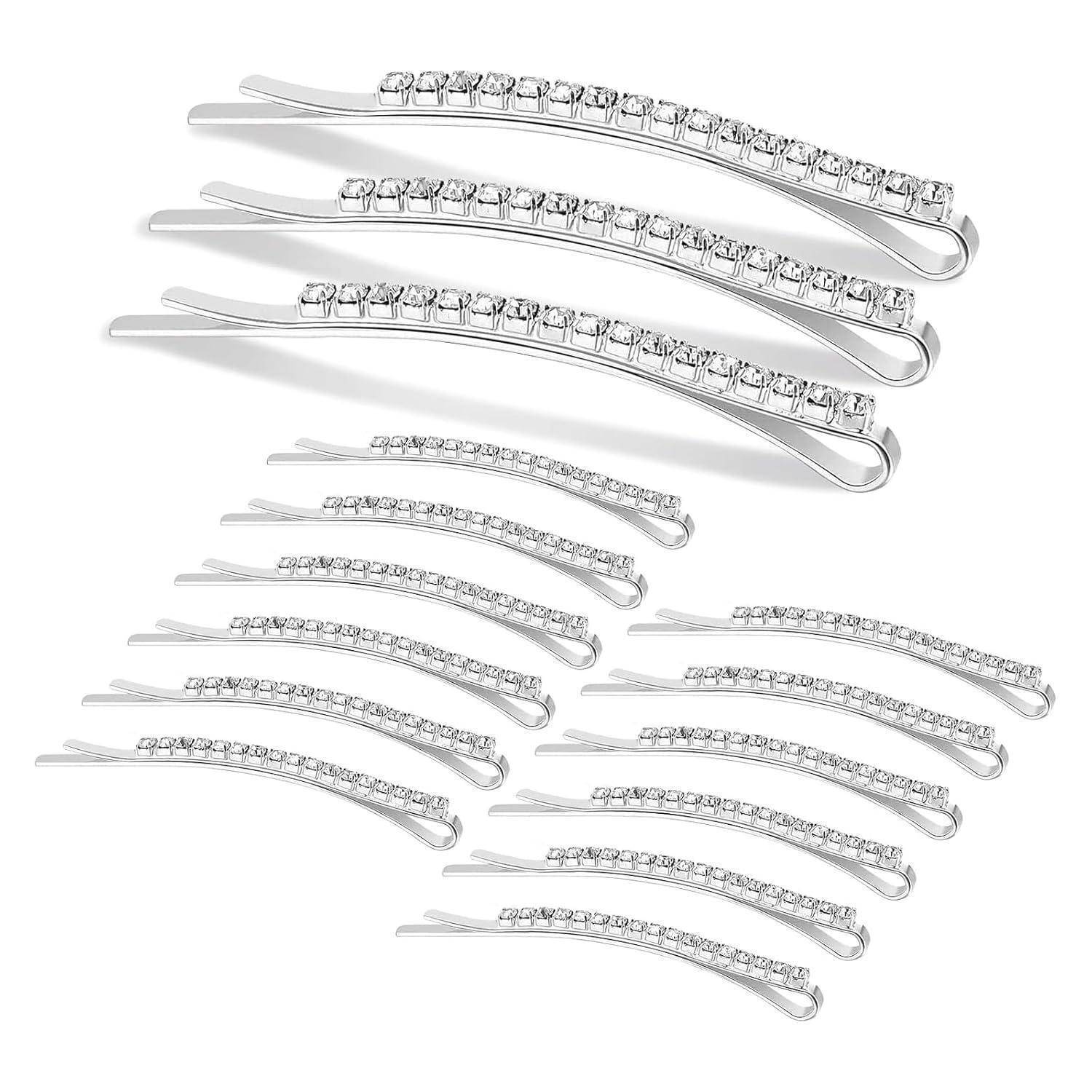 Kristall Haarnadeln Strass Bobby Pin Metall Haarschmuck Damen Party