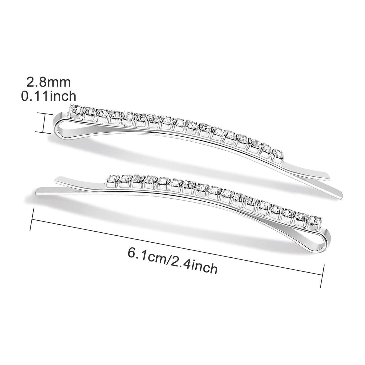Kristall Haarnadeln Strass Bobby Pin Metall Haarschmuck Damen Party