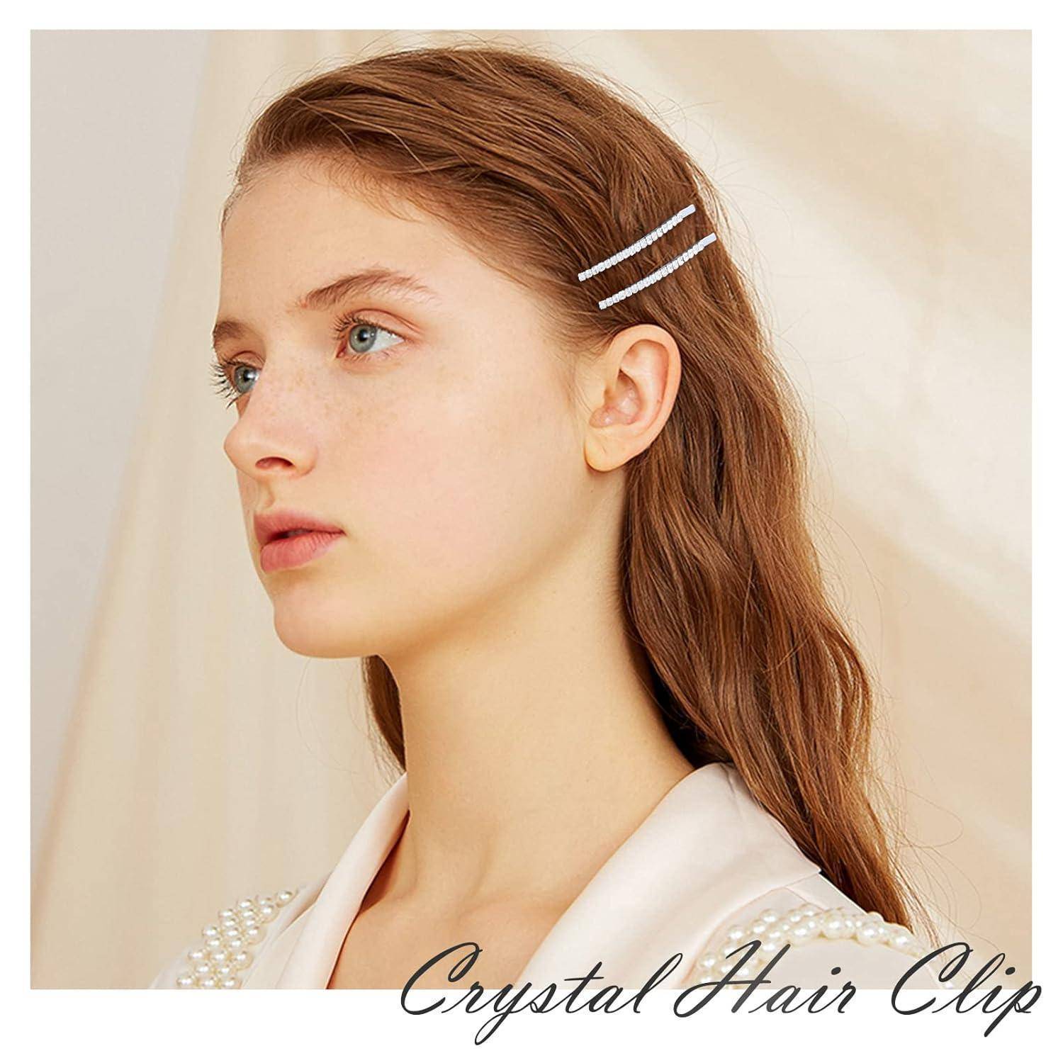 Kristall Haarnadeln Strass Bobby Pin Metall Haarschmuck Damen Party