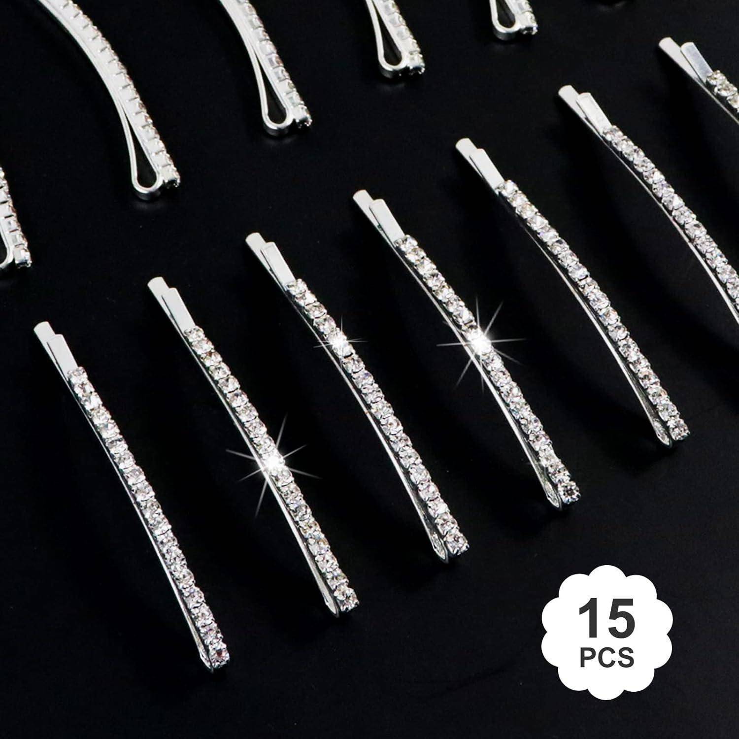 Kristall Haarnadeln Strass Bobby Pin Metall Haarschmuck Damen Party