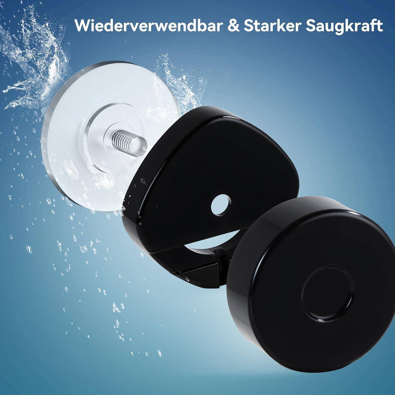 Duschablage Saugnapf Ohne Bohren 3 Stück Duschablage Saugnapf Schwarz
