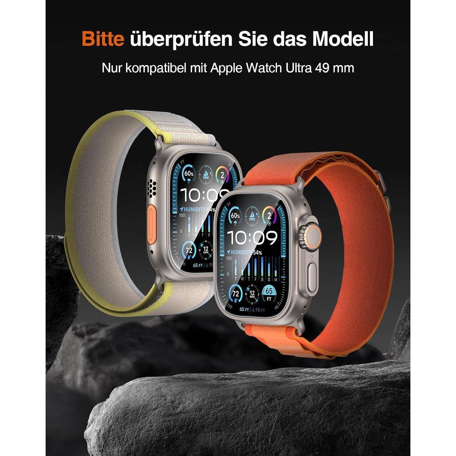 Bitte überprüfen Sie das Modell. Nur kompatibel mit Apple Watch Ultra 49 mm.