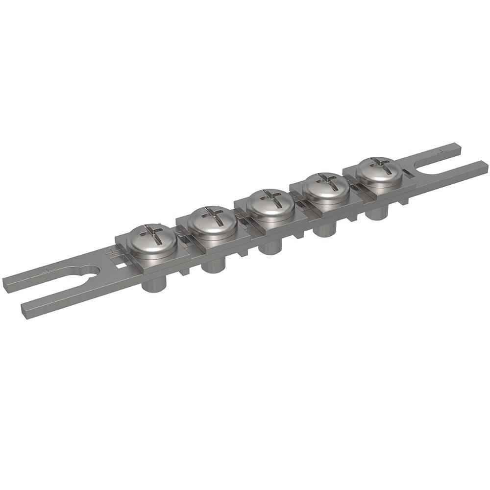 Eine Metallführungsschiene mit mehreren in einer Reihe angeordneten Rollenlagerungen, die für präzise Bewegungen in maschinellen Anwendungen verwendet wird.