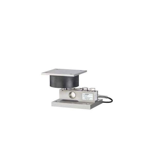 Ein großer, metallischer Wägezellensensor für industrielle Gewichtsmessung mit einer flachen Plattform und einem Verbindungskabel.