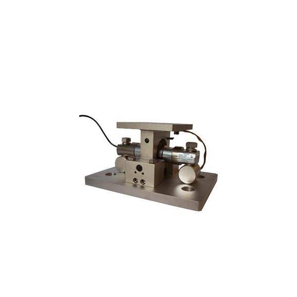 Ein Metallinstrument auf einem Sockel, das zylindrische Komponenten und einen Draht aufweist, wahrscheinlich für Messungen oder mechanische Prüfzwecke verwendet.