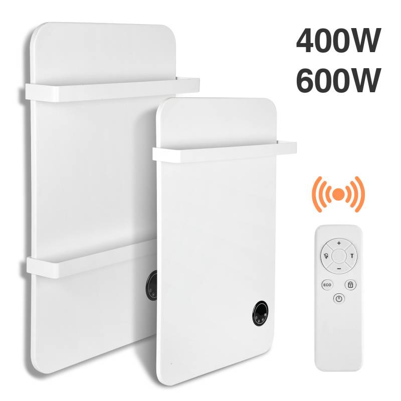Handtuchtrockner Infrarotheizung 400W - Fernbedienung WiFi Smart App fähig, inkl. für Schlafzimmer, Wohnzimmer, Badezimmer usw.
