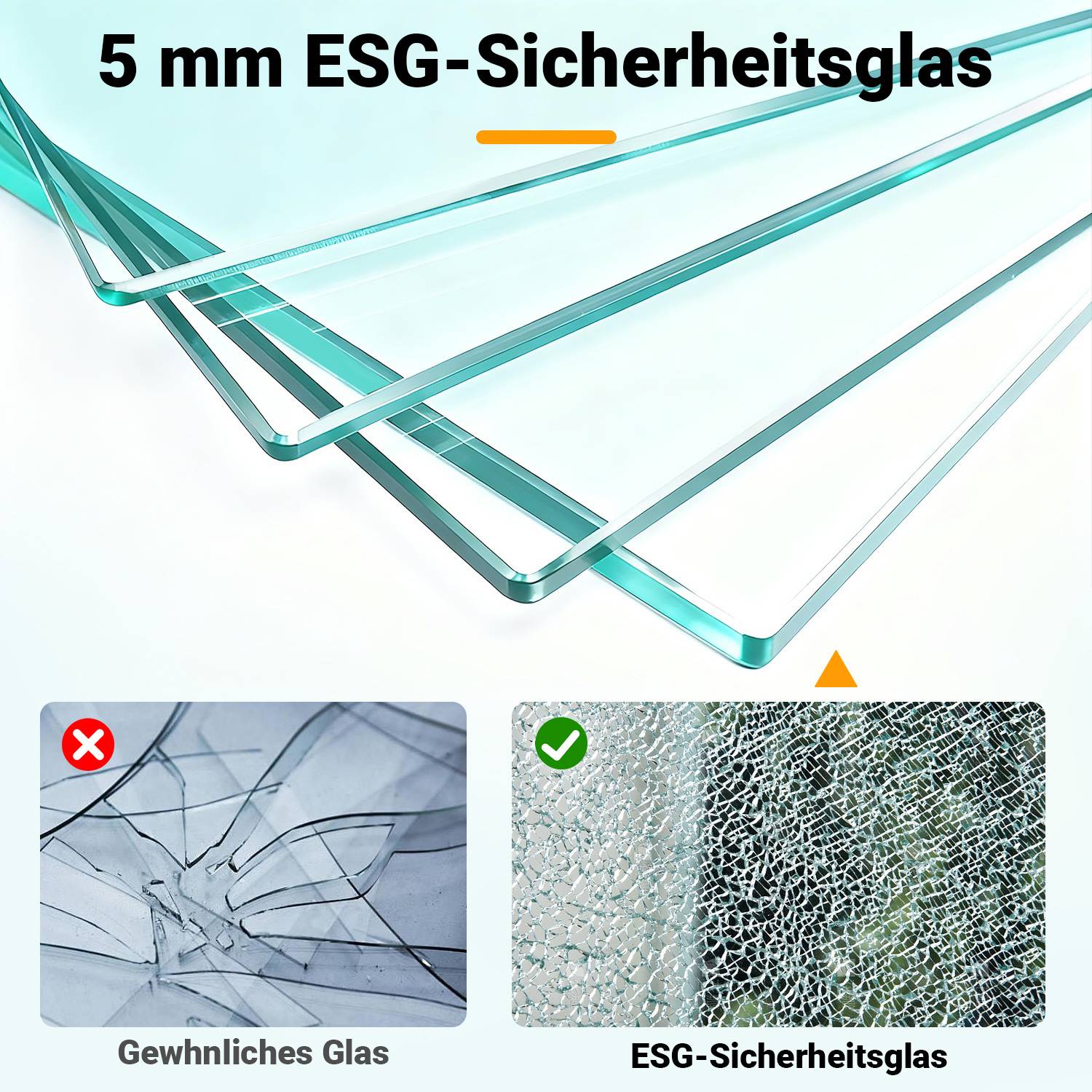 Duschabtrennung 120X200cm Duschwand für Dusche Walk-In Dusche ESG-Sicherheitsglas 5mm Schwarze