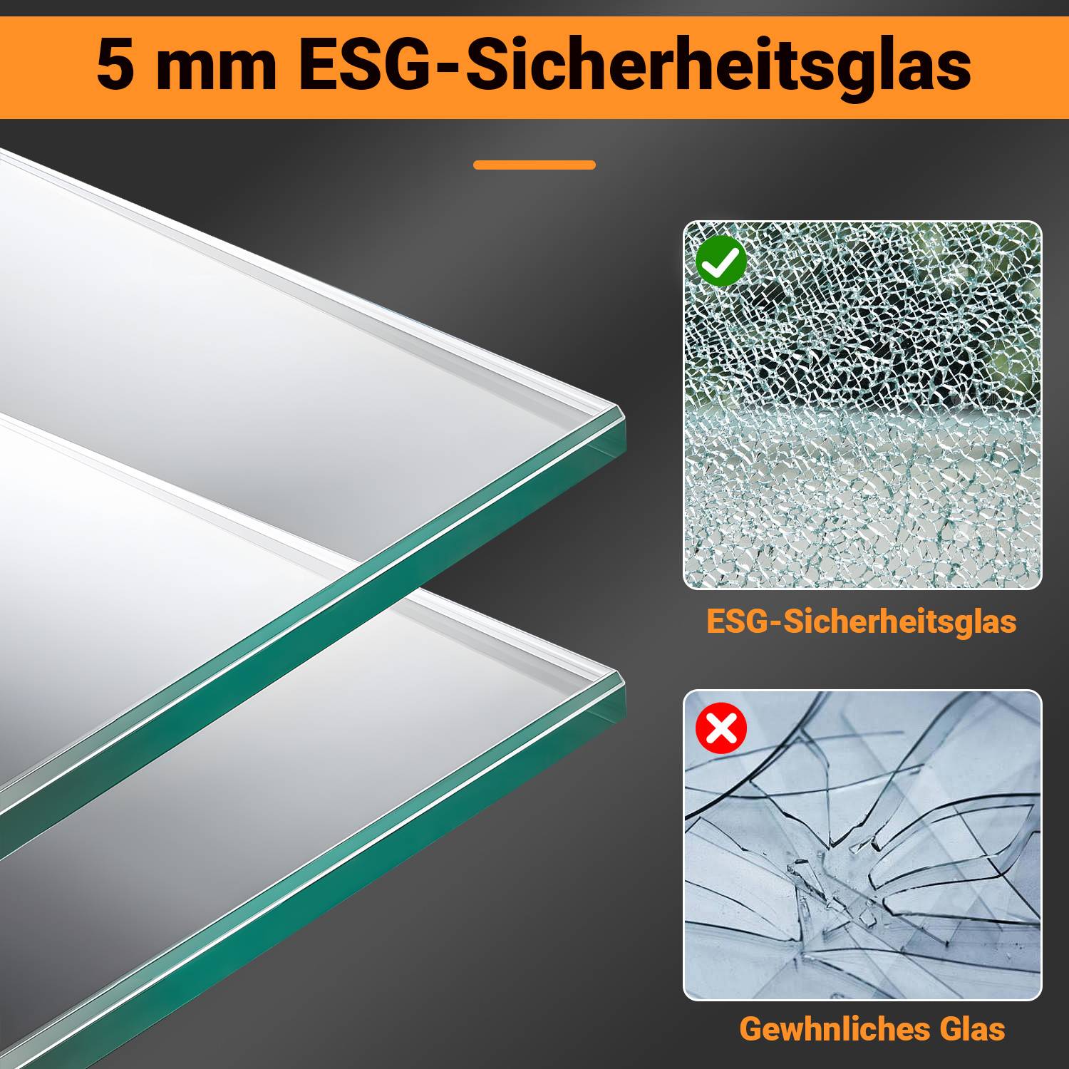 Duschabtrennung 80X200cm Duschwand für Dusche Walk-In Dusche ESG-Sicherheitsglas 5mm Silber