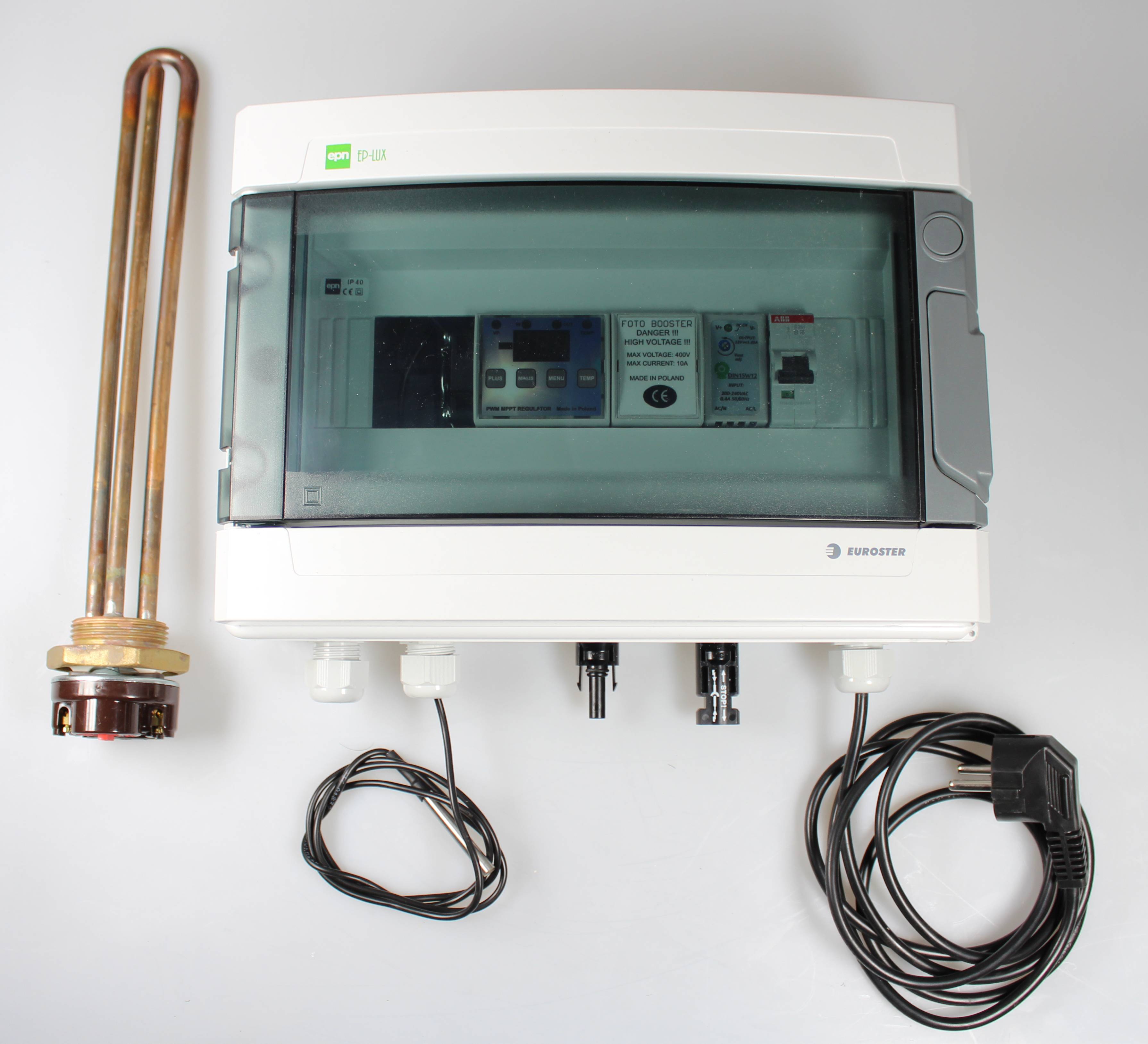 PV Heizstab Regelung für Warmwasser mit Photovoltaik 2000W BAUSATZ