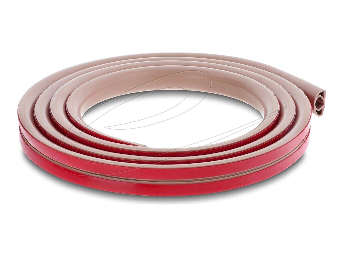 Delock Kabelkanal - PVC, flexibel, 20 x 10mm - 2 m - braun