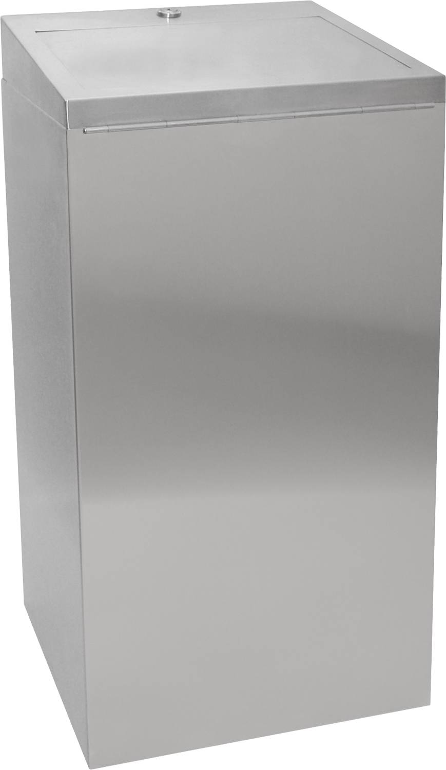 Eine elegante, minimalistische Kühlschranktür mit einer schlanken Metalloberfläche.