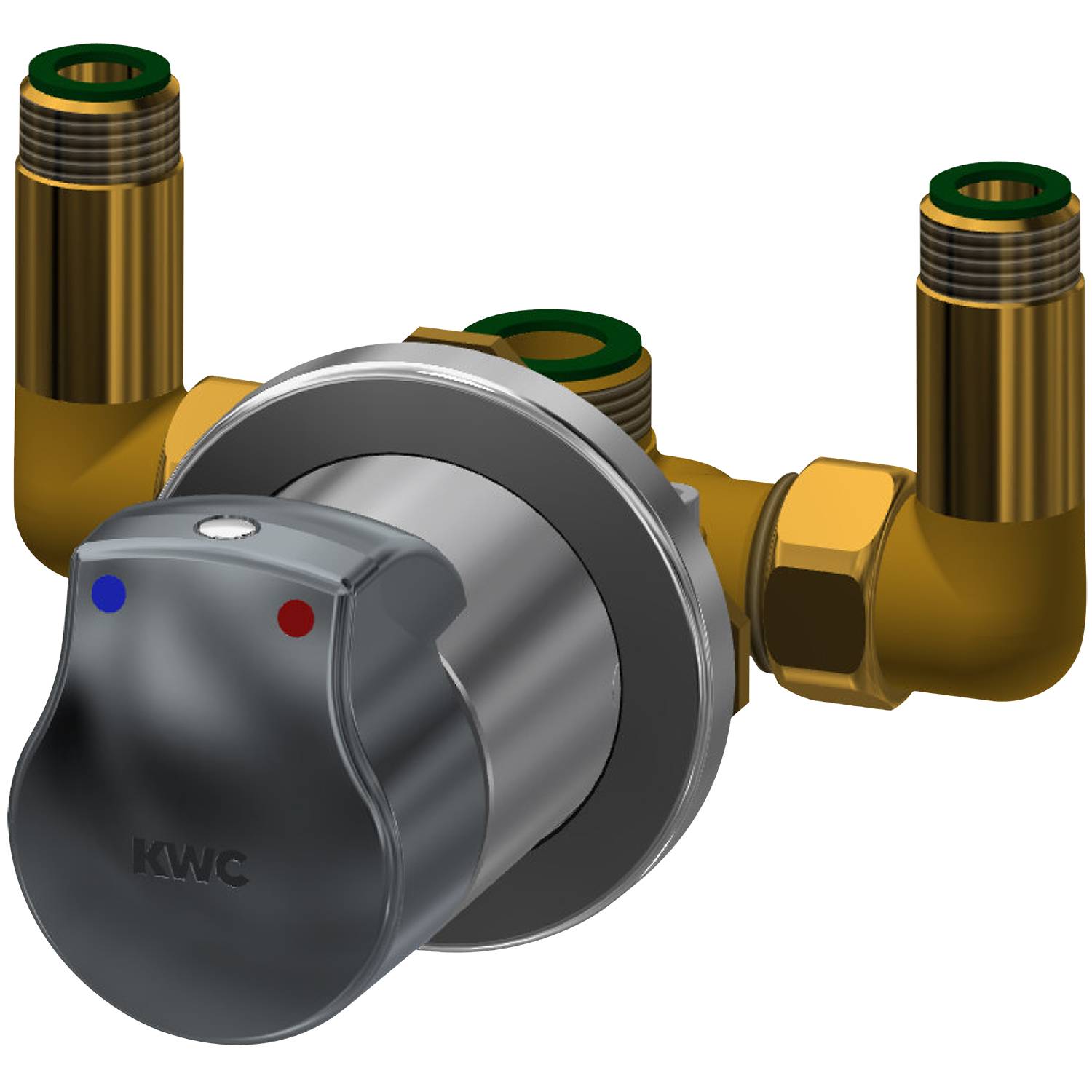 KWC AR Duscharmatur, AQUAMIX, hydr., mit Mischer, für Edelstahlverkleidung