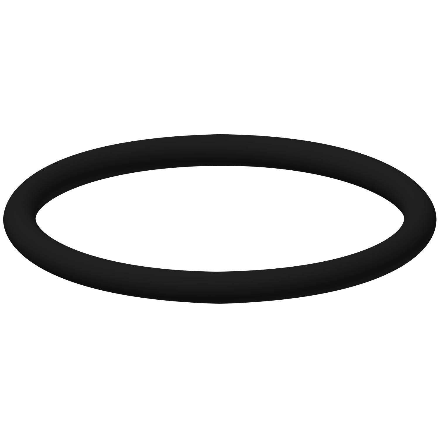 Ein schwarzer, haloartiger Ring auf einem dunklen Hintergrund, zentriert im Bild.