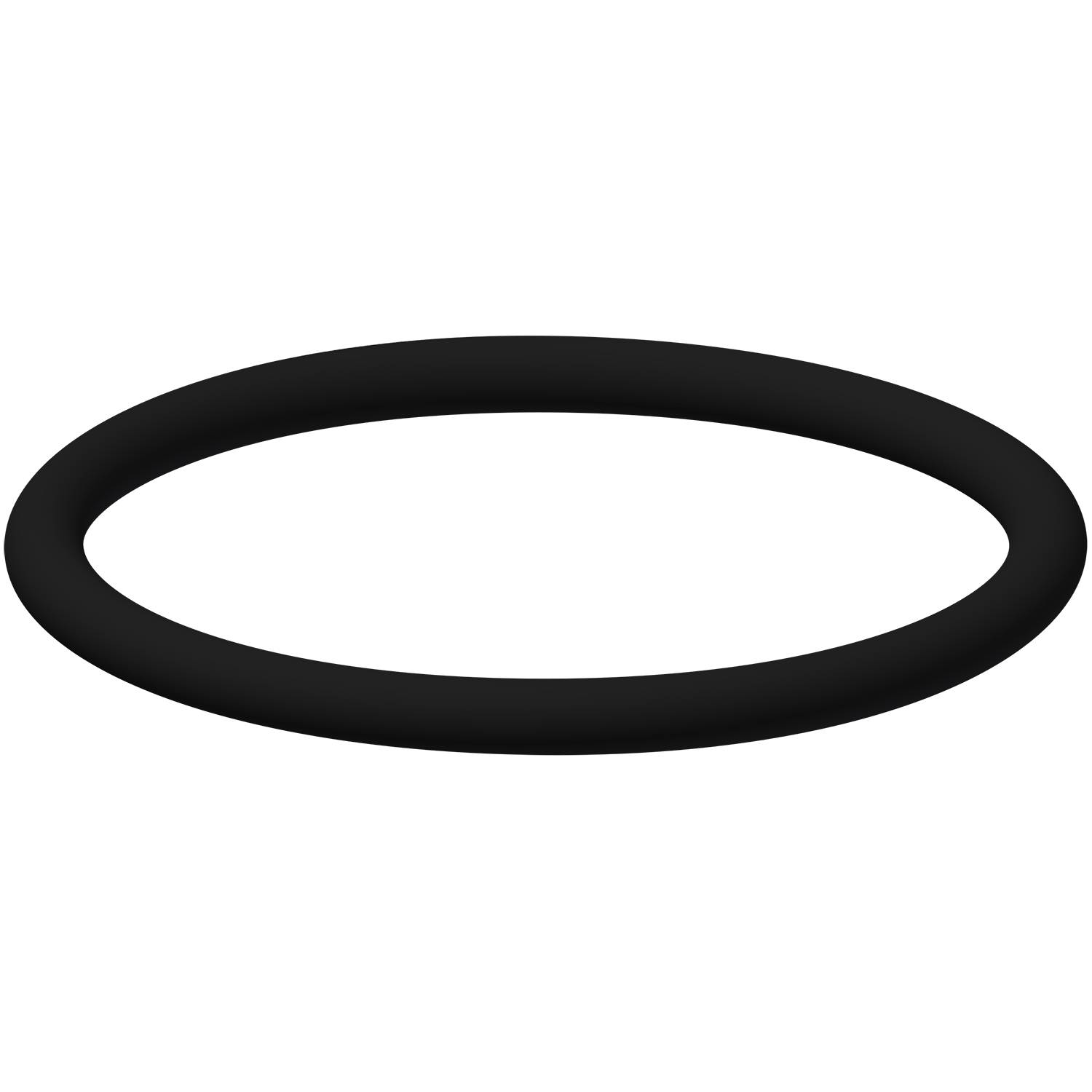 Ein dünner schwarzer Ring schwebt über einem dunklen Hintergrund und erzeugt einen subtilen, schwebenden Effekt.