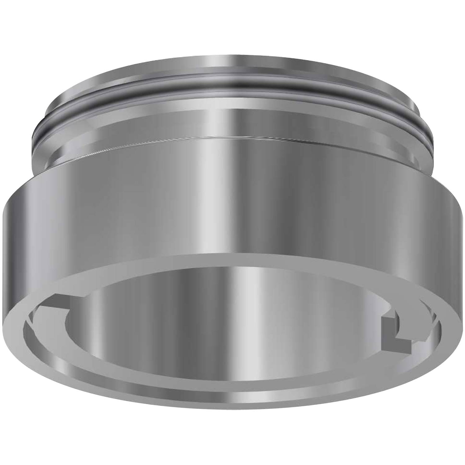 Ein metallischer, zylindrischer Rollenlager mit einer glänzenden Oberfläche erscheint auf einem schwarzen Hintergrund.