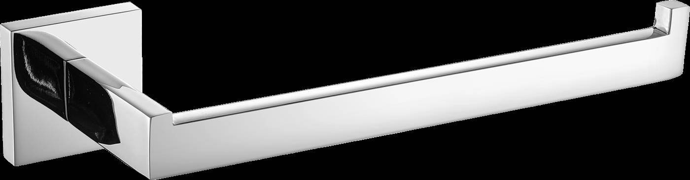 Moderner Türgriff aus Silber mit quadratischer Wandbefestigung und langem geradem Hebel auf schwarzem Hintergrund.