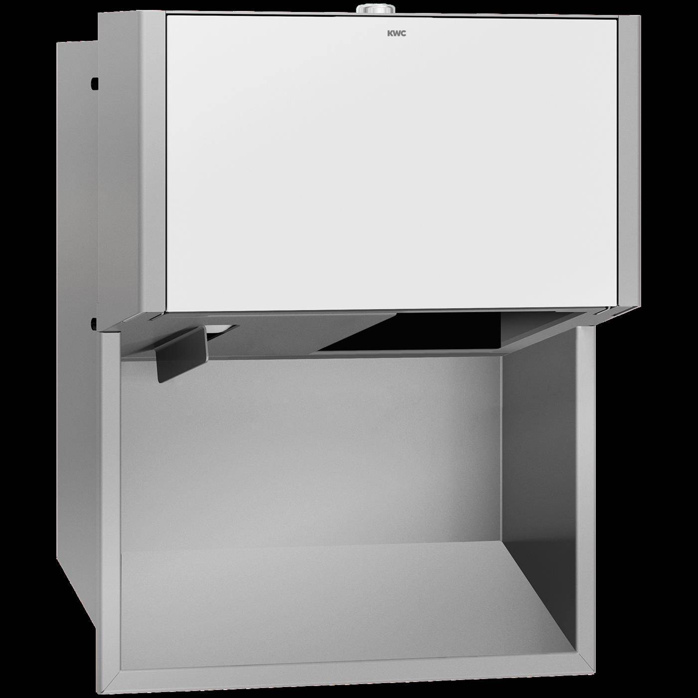KWC Wc-doppelrollenhalter, EXOS, Edst, 284x350x147 mm, UP, Front ESG Weiß
