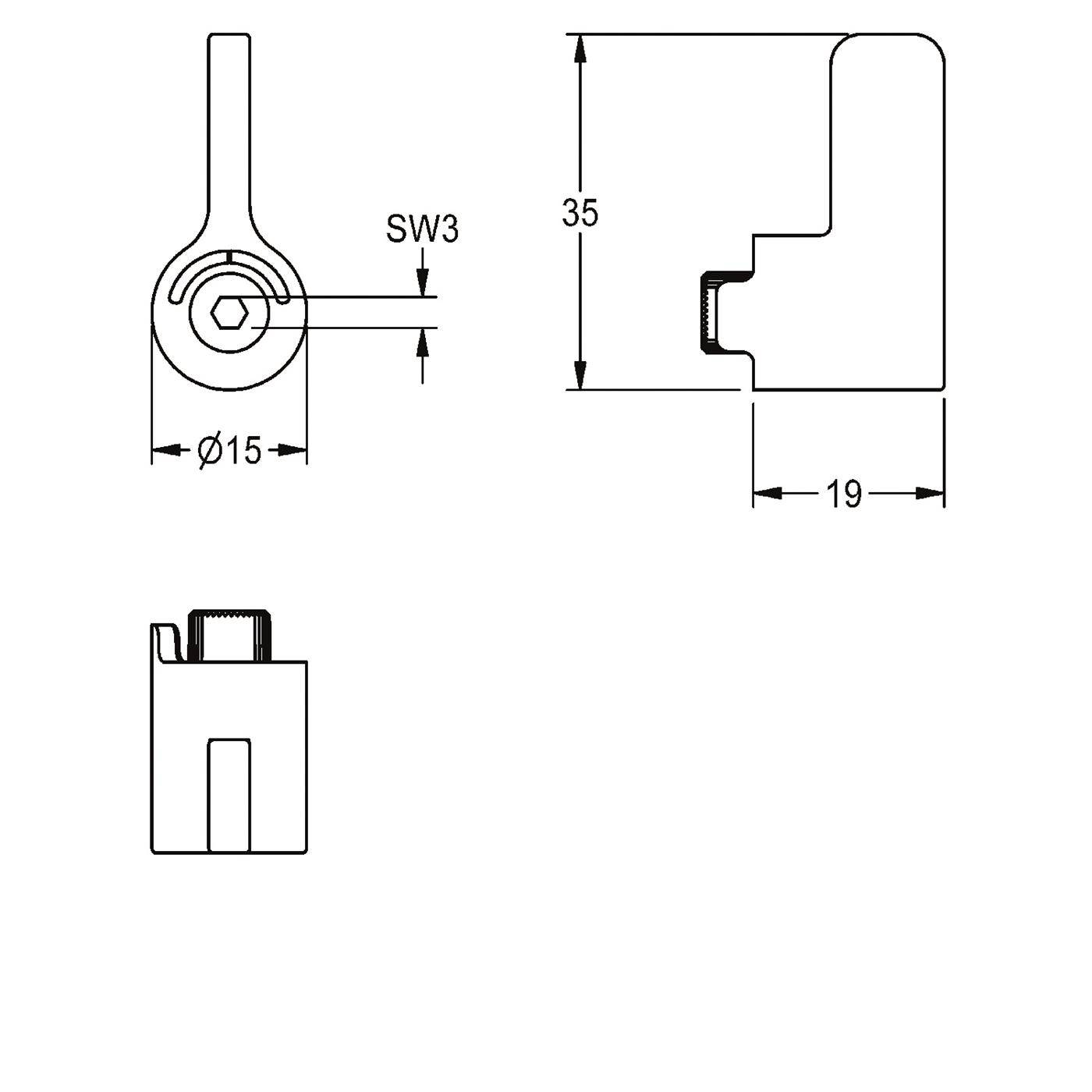 KWC Temperaturwahlhebel, F5, für. Wascharm. Elektronisch Gesteuert, 2030041431
